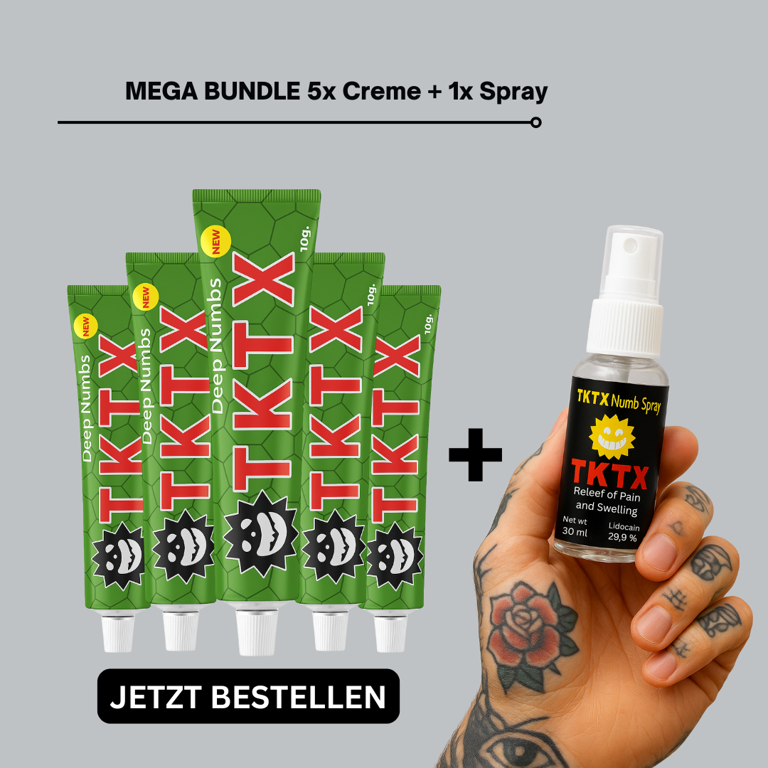 TKTX Mega Bundle: 1x Spray + 5x Creme (Grün)