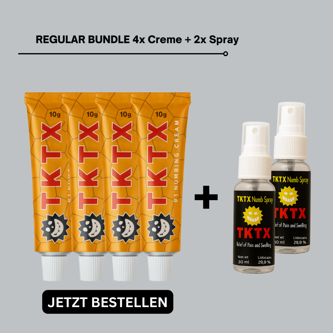 TKTX Regular Bundle: 2x Sprays + 4x Cremes (Gold)