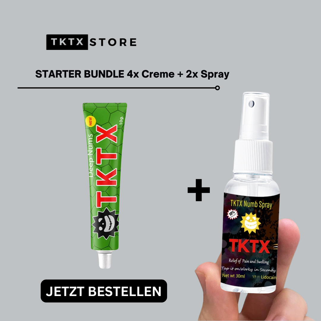 TKTX Starter Bundle: 1x Spray + 1x Creme (Grün)