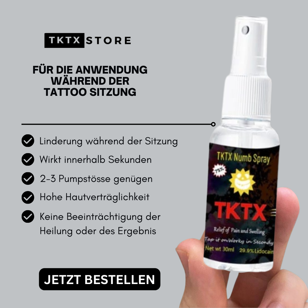 TKTX Spray für die Anwendung während der Sitzung