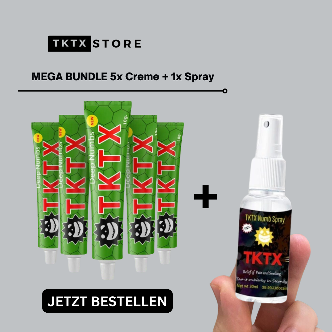 TKTX Mega Bundle: 1x Spray + 5x Creme (Grün)