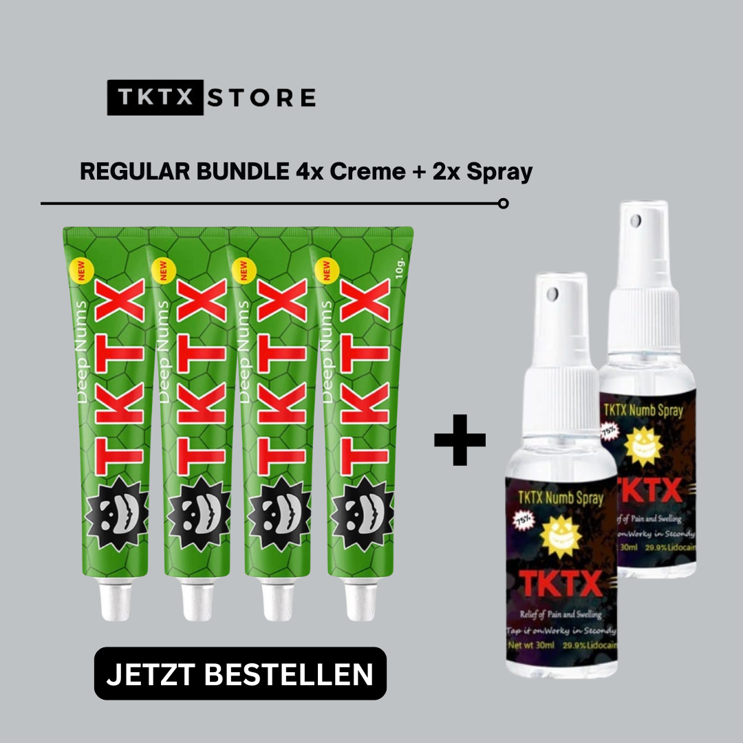 TKTX Regular Bundle: 2x Sprays + 4x Cremes (Grün)