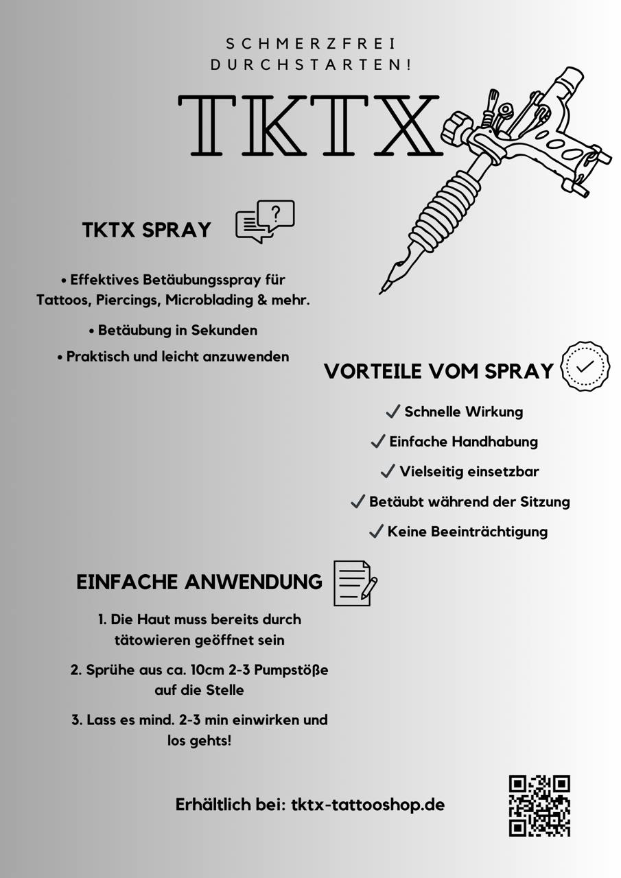 TKTX Spray für die Anwendung während der Sitzung