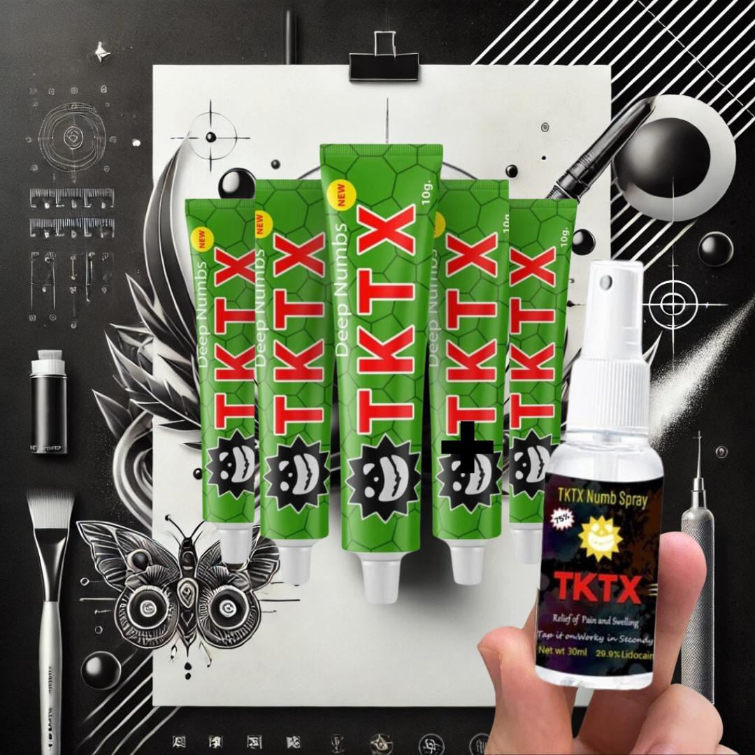 TKTX Mega Bundle: 1x Spray + 5x Creme (Grün)